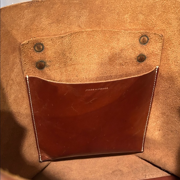 Whipping Post large Leather Classic Brown Tote. True heavy leather. - Picture 9 of 11